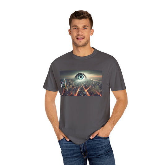 Alan Parsons Project Influenced Eye In The Sky Mural Graphic - Unisex Comfort Colors Shirt