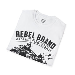 Rebel Brand Motorcycle Race Team Unisex Softstyle T-Shirt