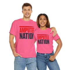 Amputee Nation Unisex Heavy Cotton Tee, Support Shirt, Gift for Amputees, Awareness Apparel, Casual Comfort Wear