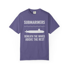 Submariners T‑Shirt — “Beneath the Waves Above the Rest” Navy Crew Tee
