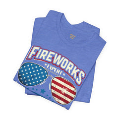 Fireworks Expert, If I Run You Run, Sunglasses  Graphic, Unisex Jersey Short Sleeve Tee