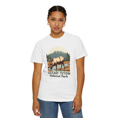 Grand Teton National Park Graphic, Comfort Colors Soft Relaxed Fit Unisex Garment-Dyed T-shirt