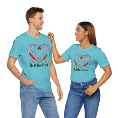 Phlebotomist Heart Butterflies Tee