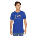 Peace Love Back The Blue in Alaska, Graphic Unisex Short Sleeve Tee