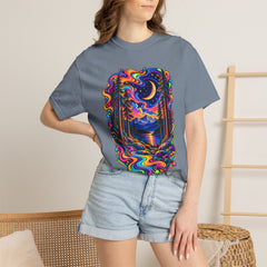 Mystical Psychedelic Moonlit Forest T-Shirt