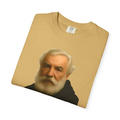 Alexander Graham Bell Quote T-Shirt — "I invented the phone. And somehow people still don't pick up."
