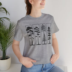 Nature-Inspired Unisex Jersey Tee, Tree Graphic T-Shirt, Eco-Friendly Fashion, Gift for Nature Lovers, Casual Wear, Outdoor Adventure