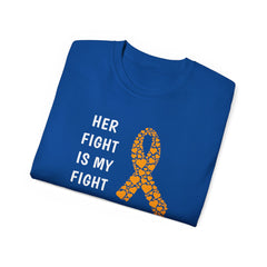 Her Fight Is My Fight Limb Difference Awareness - Unisex Ultra Cotton Tee | Amputee, Leg Amputee. Arm Amputee, Prosthetic Wearer Gift,