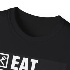 Gym Fitness Advice - Eat Sleep Lift Repeat Unisex Ultra Cotton Tee