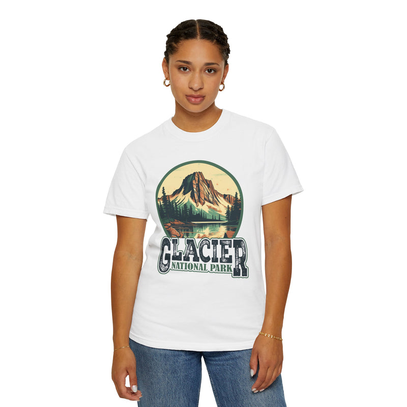 Glacier National Park Graphic, Comfort Colors Soft Relaxed Fit Unisex Garment-Dyed T-shirt