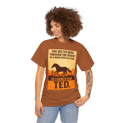 Desert Adventure Tee, Funny Horse Song T-Shirt, Gift for Horse Lovers, Unisex Cotton Tee for All Occasions, Unique Quote Shirt