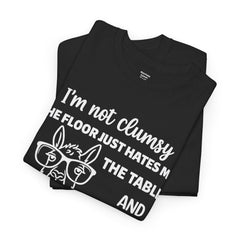 Clumsy Funny Llama Graphic Tee | Unisex Heavy Cotton Tee | Great Gift for Animal Lovers, Birthdays, Casual Wear, Humorous Gifts, Everyday Style