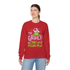 Grinch Stole My Lesson Plan Sweatshirt