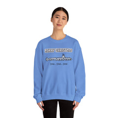 Bolder Font MERRY  CHRISTMAS Submarine Brotherhood -Unisex Crewneck Sweatshirt