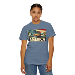 Ventura Highway Driving America Graphic Comfort Colors Unisex Garment Dyed T-shirt