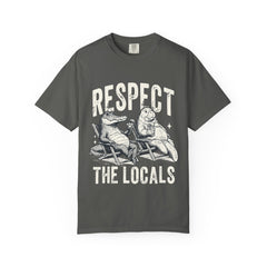 Alligator and Manatee Respect the Locals T-Shirt — Vintage Beach Vibes Graphic Tee