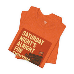 Music Inspired Unisex Tee - Saturday Nights All Right For Fighting Graphic