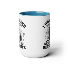 Cat slave mug, funny cat mug, gift for cat lover, crazy cat lady gift, pet owner gift, kitten lover mug, cat gift, animal lover present