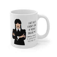 Wednesday Addams - Ceramic Mugs (11oz\15oz\20oz) | Pop Culture | Addams Family | Fan Gift | Gift For Her | Gothic Style Mug | Creepy Comedy