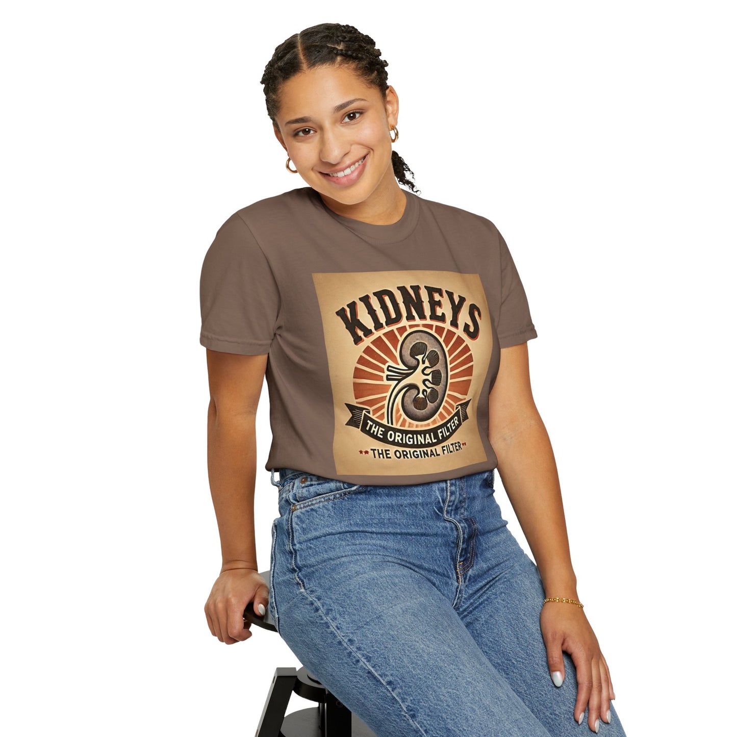 Kidneys The Original Filter, Graphic Unisex Garment-Dyed T-shirt