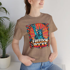 July 4th Statue Of Liberty Freedom - Graphic Unisex Short Sleeve Tee