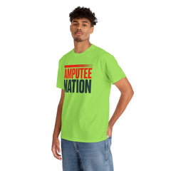 Amputee Nation Unisex Heavy Cotton Tee, Support Shirt, Gift for Amputees, Awareness Apparel, Casual Comfort Wear