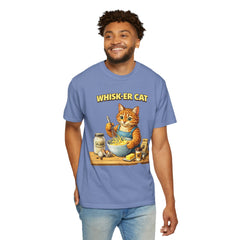 Whisker Cat Baking T-Shirt — Cute Cat Chef Graphic Tee
