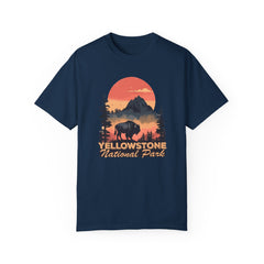 Yellowstone National Park Graphic, Comfort Colors Soft Relaxed Fit Unisex Garment-Dyed T-shirt