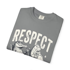 Alligator and Manatee Respect the Locals T-Shirt — Vintage Beach Vibes Graphic Tee
