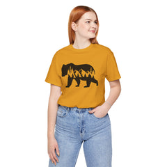 Nature-Inspired Bear Graphic Tee, Outdoor Adventure Shirt, Wilderness Apparel, Hiking Gift, Unisex Nature T-Shirt