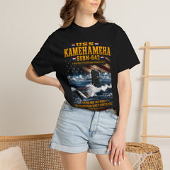 USS Kamehameha SSBN-642 Submarine T-Shirt — "Forty One for Freedom" Navy Tribute