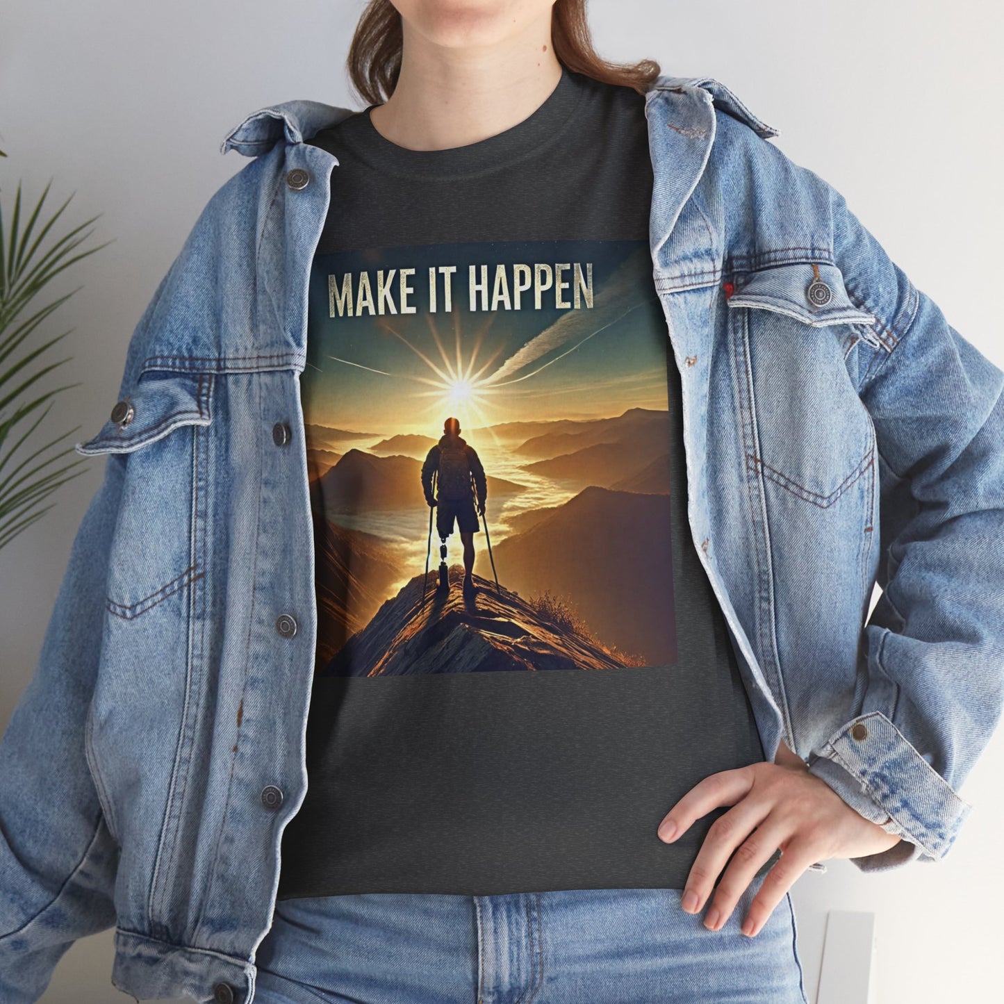 Amputee Make It Happen  - Unisex Heavy Cotton Tee