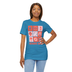Beachy Soul Unisex Jersey Tee - Perfect Summer Vibes, Casual Wear, Gift for Beach Lovers, Vacation Outfit, Relaxed Style