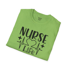 Nurse Life - Unisex Softstyle T-Shirt | Nurse Awareness,Medical Wear,Gift For Him,Scrubs Lover, RN, Hospital Staff Gift,Gift For Her