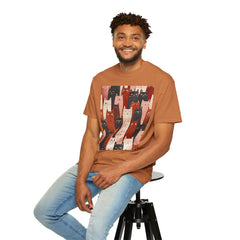 Cute Cat Print Unisex Garment-Dyed T-Shirt - Comfort Colors Soft Perfect for Animal Lovers and Casual Days