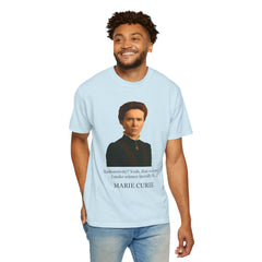 Marie Curie Portrait T‑Shirt — "I Make Science Literally Lit" Science Tee