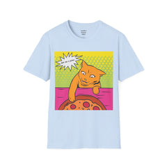 GET ME A PIZZA Cat Pop Art Unisex Softstyle T Shirt  For the Feline or Pizza Lover in all of us.