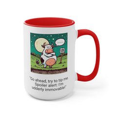 COW TIPPING Awareness - Accent Mugs | Cow Tipping Is Real, Bovine Humor. Gift For Him, Gift For Her, Farm Humor, Cow Fan Gift, Farm Animal