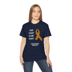 Her Fight Is My Fight Limb Difference Awareness - Unisex Ultra Cotton Tee | Amputee, Leg Amputee. Arm Amputee, Prosthetic Wearer Gift,