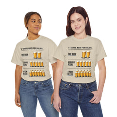 T-Shirt -  "A" School Math for Sailors Funny Beer Graphic Tee