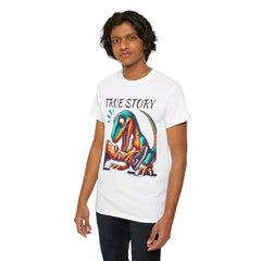 True Story Amputee Dinosaur Humor - Unisex Garment-Dyed T-shirt
