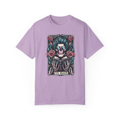 TAROT CARD WEED T Shirt, Vintage Style tee, Skeleton Reader Graphic Tee, Weed Lover, Smoke Cannabis tee, Relaxed Fit tee, Stoner Lifestyle