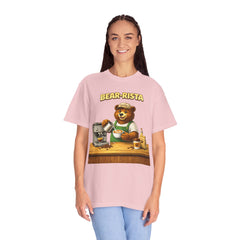 Bear‑Rista Coffee T‑Shirt — Cute Barista Bear Graphic Tee