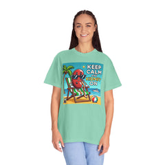 Keep Calm And Kidney On Graphic Unisex Garment-Dyed T-shirt