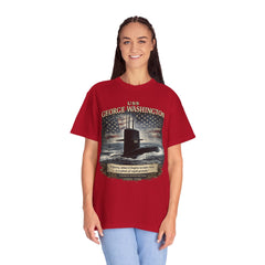 USS George Washington SSBN 598 Submarine T-Shirt with a quote from its namesake