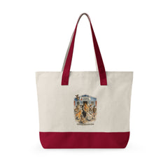 Who Let The Cats Out  Baldwin Harbor Animal Hospital Canvas Tote — Zippered Beach Bag for Cat Lovers