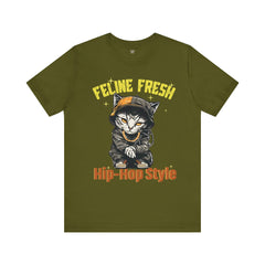 Funny Feline Fresh Hip Hop Style - Graphic Tee