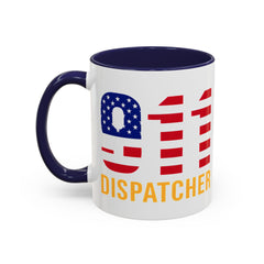 Vintage 911 Dispatcher Patriotic Coffee Mug, 11oz, 15oz