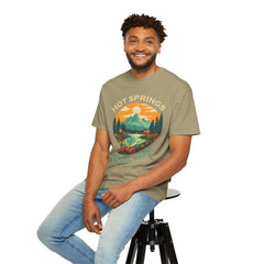 Hot Springs National Park Graphic, Comfort Colors Soft Relaxed Fit Unisex Garment-Dyed T-shirt