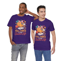 Fall Vibes Teacher Life T-Shirt